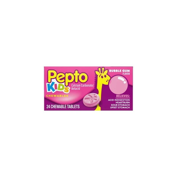 Procter & Gamble - 37000049024 - Pepto - Bismol, Tab Chew Bubble Gum - Box/24