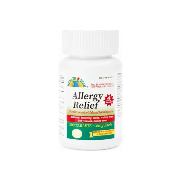 Gericare Medical Supply - Mckesson Brand - 784-01-Hst - Geri - Care - Allergy Relief 4 Mg Strength Tablet  Bottle - Bottle/100