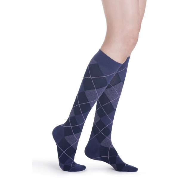 Sigvaris - 832Cmlw46 - Microfiber Shades Calf High - Long - Argyle