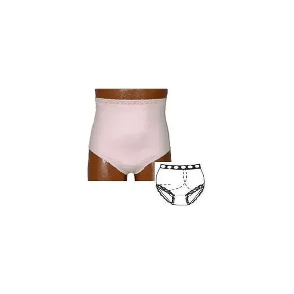 Team Options - 80001-S-L - Ladies' Basic With Built - In Barrier/Support, Light Yellow, Left Stoma, Small 4 - 5, Hips 33" - 37" - Each