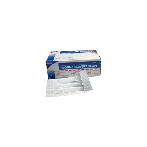 Dukal - 5156 - Skin Closure Strip 1/4 X 4 Inch Nonwoven Material Reinforced White - Case/200
