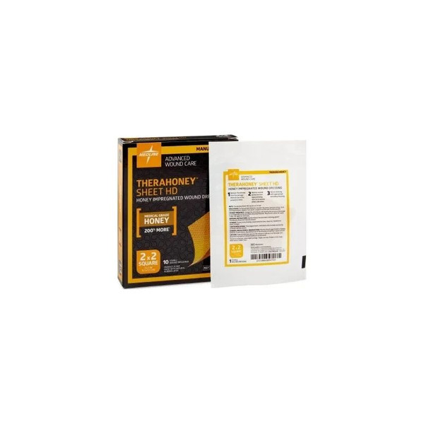 Medline - Mnk0082 - Industries Therahoney Hd Honey Wound Dressings, 2" X 2". - Box/10