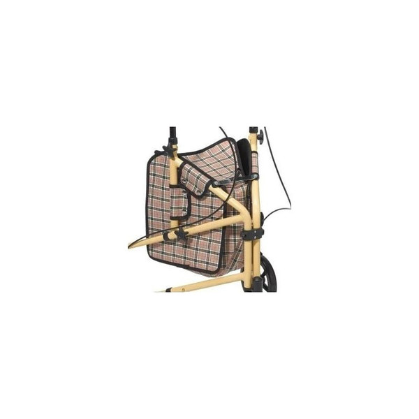 Drive Devilbiss Healthcare - 823 - Medical Tote,3 - Wheel Roll.Tan/Plaid - Each