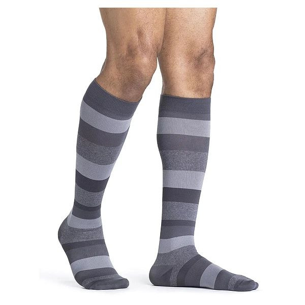 Sigvaris - 832Cslm17 - Microfiber Shades Calf High - Long - Stripe