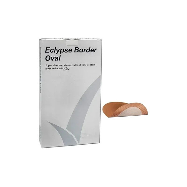 Medi - Cr4299 - Eclypse Border Oval Super Absorbent Dressing, 6" X 8". - Each