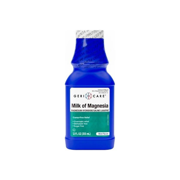 Gericare Medical Supply - Milk Of Magnesia - Qmom-Mnt-12-Gcp - Geri - Care - Laxative Mint Flavor Liquid Oz Magnesium Hydroxide - Bottle/1