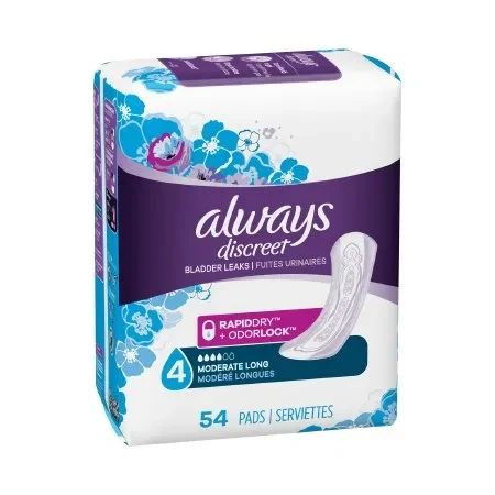 Procter & Gamble - Always - 03700088707 - Pad, Incontinence Discreet Lng - Case/162