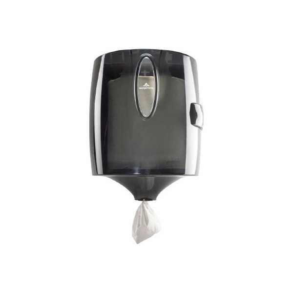 Georgia Pacific - 54050 - Consumer - Paper Towel Dispenser Translucent Smoke Plastic Center Pull 520 Count Wall Mount - Each