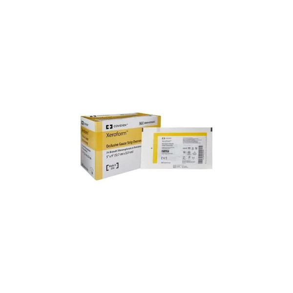 Cardinal Health - Xeroform Occlusive - 8884431605 - Petrolatum Impregnated Dressing Strip 5 X 9 Inch Sterile - Case/200