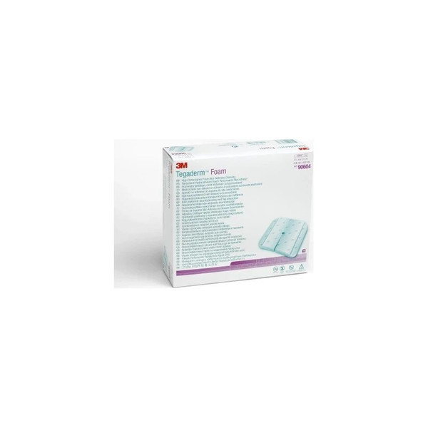 3M - Tegaderm - 90604 - Dressing, Foam 3 1/2 X3 - Box/10