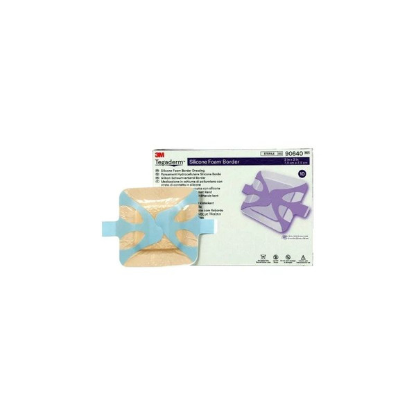 3M - 90640 - Dressing, Tegaderm Sil Foam 3 X3 - Box/10
