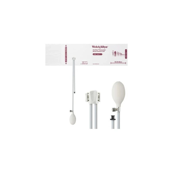 Welch Allyn - Flexiport - Vinyl-12-2Bv - Single Patient Use Blood Pressure Cuff 32 To 43 Cm Arm Large Adult - Case/20
