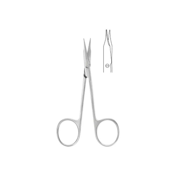 Mckesson - 43-1-110 - Tenotomy Scissors Argent Stevens 4 - 1/8 Inch Surgical Grade Stainless Steel Finger Ring Handle - Each