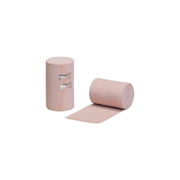 Djo Djorthopedics - 79-98585 - Elastic Bandage 3 Inch X 4 - 1/2 Yard Clip Detached Closure Tan Nonsterile Standard Compression - Package/10