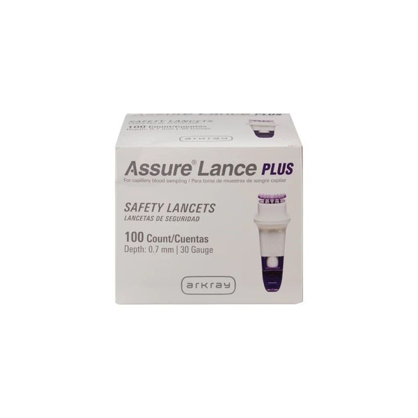 Arkray - Assure - 990130 - Usa - Safety Lancet 30 Gauge Protective Cap Push Button Activation Finger - Case/2400
