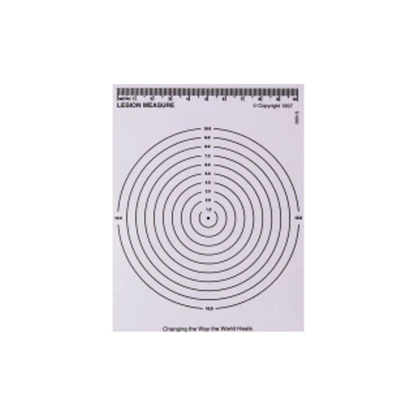 Medical Action Industries - 68117 - Lesion Measurer (Decubitus Measuring Device) Clear Plastic, Metric. Measures: 1.0 To 10.0", Round - Each