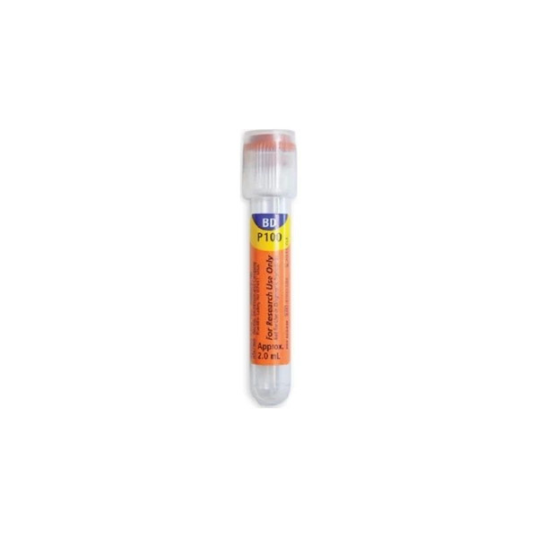Bd Becton Dickinson - 366422 - P100 Blood Collection Tube 2 Ml 13 X 75 Mm Clear Hemogardtm Closure Paper Label K2Edta 20 - Cs - Us Continental Only - Case/20