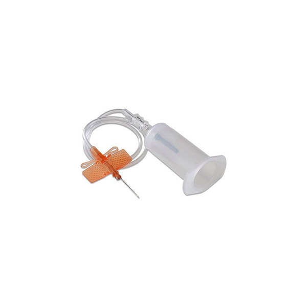 Cardinal Health - Monoject Angel Wing - 8881225273 - Blood Collection Set With Holder 25 Gauge 3/4 Inch Needle Length Safety 12 Tubing Sterile - Case/50
