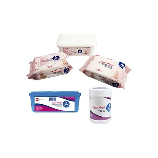 Dynarex - 1312 - Baby Wipes Scented - Tubs - Case/960