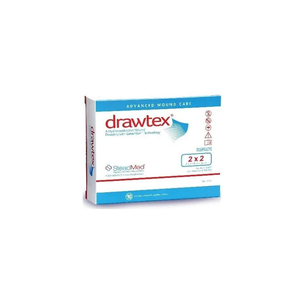 Urgo Medical - Drawtex - 00300 - Hydroconductive Wound Dressing 2 X Inch Square - Box/10
