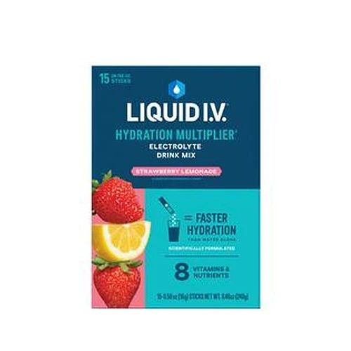 Emerson Healthcare - Lvm-1520 - Liquid Iv Electrolyte Drink Mix, Strawberry Lemonade, 15 Ct - Box/15