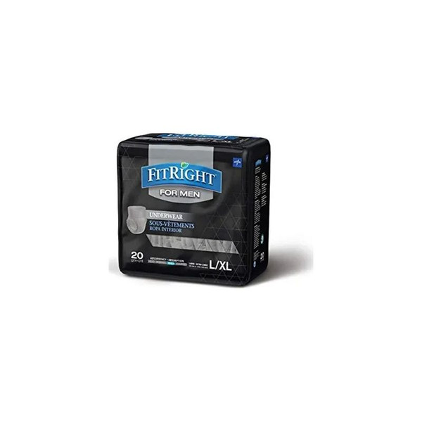 Medline - Fit23Mlxl - Mens Underwear, Ultra 40 - 56 - Lg/Xl - Case/80