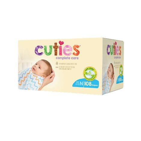 First Quality - Cuties - CR3001 - Unisex Baby Diaper Size 3 Disposable Heavy Absorbency 