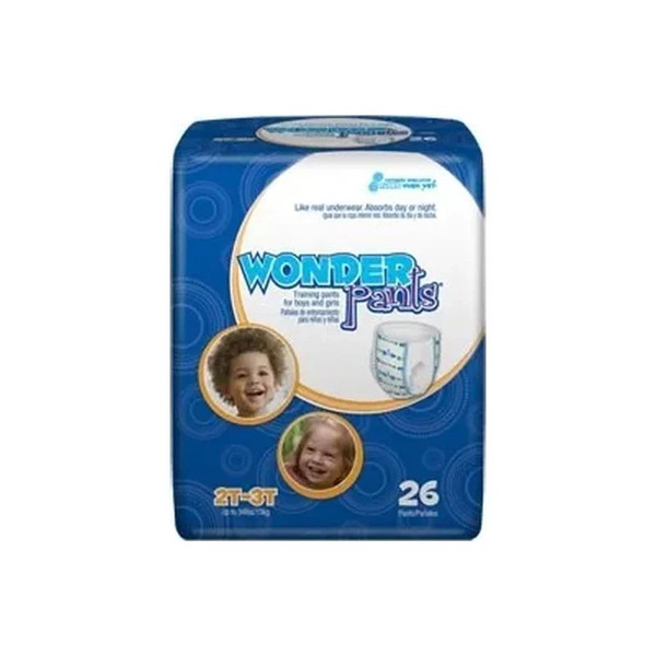 First Quality - Cutie Pants - Wp7001/1 - Unisex Toddler Training Pull On With Tear Away Seams Size 2T To 3T Disposable Heavy Absorbency - Package/26