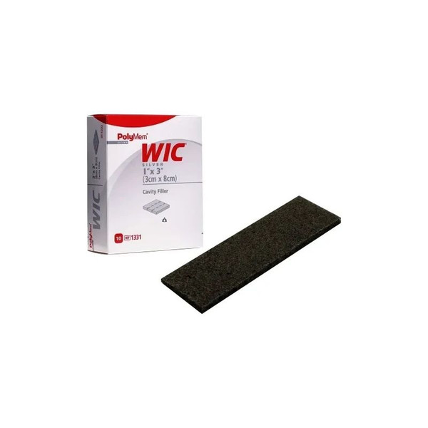 Ferris - 1331 - Polymem Wic Silver Wound Cavity Filler 1 X 3 Inch Rectangle Sterile - Each