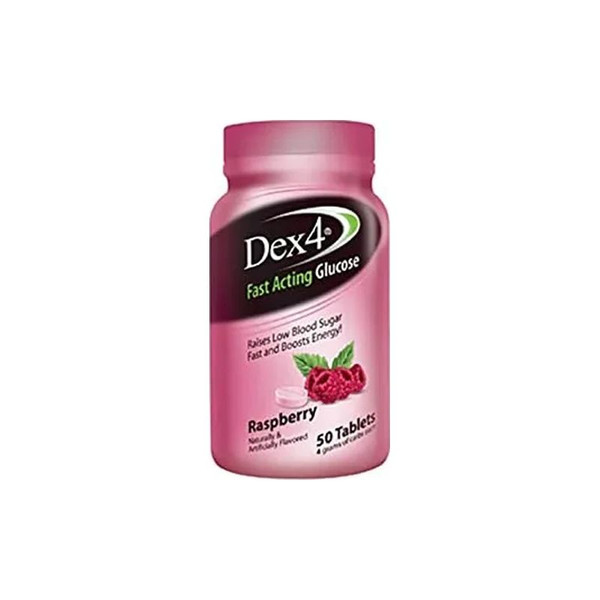 Perrigo - Pd51065 - Glucose Tab Dex4 Raspberry/50 - Bottle/50