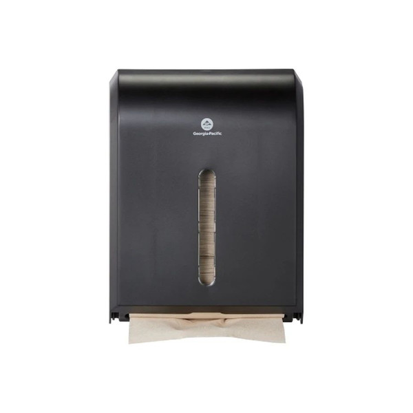Georgia Pacific - Gp Pro - 56650A - Paper Towel Dispenser Black Plastic Manual 400 C - Fold / 600 Multifold 1 Of Bigfold Towels Wall Mount - Each