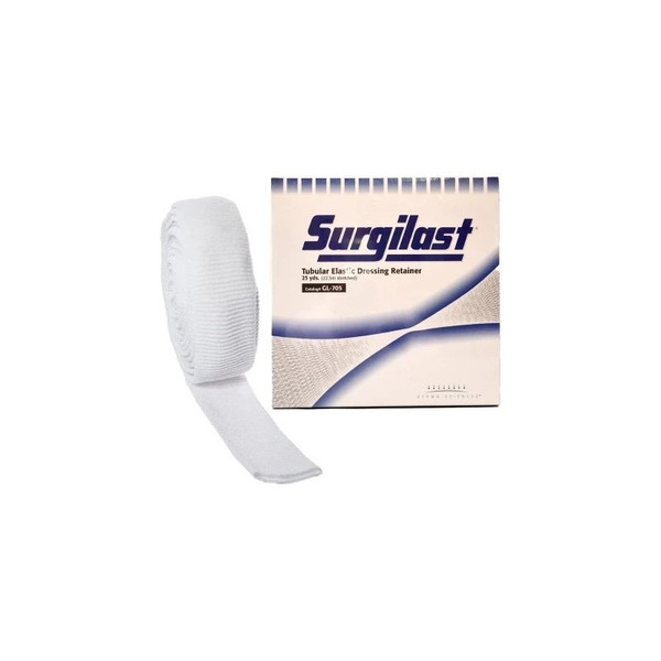 Gentell - Surgilast - Gl705 - Elastic Net Retainer Dressing Tubular 25 Yard Size 5 White Small Head / Shoulder Thigh Nonsterile - Box/1