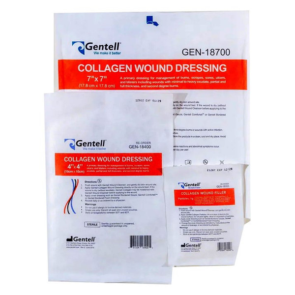 Gentell - Gen-18700 - Collagen Wound Dressing, 7" X - Box/10
