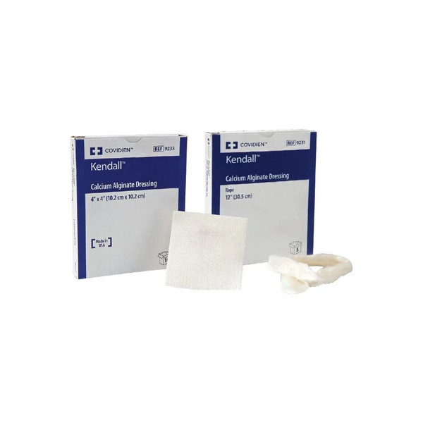 Cardinal Health - Kendall - 9238 - Alginate Dressing 4 X 8 Inch Rectangle - Case/50