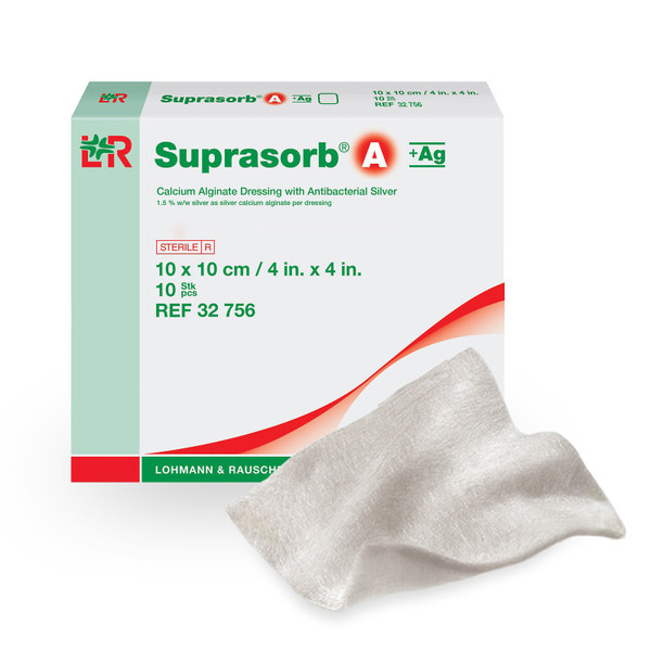 Lohmann & Rauscher - 32759 - Suprasorb A + Ag Calcium Alginate 2 Gram 12" Rope". - Box/5