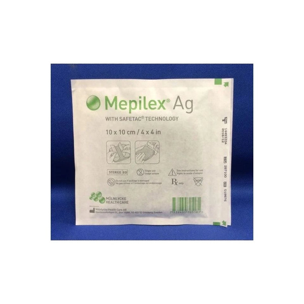Molnlycke Health Care - 287400-Bx - Dressing, Mepilex, Ag, 8X8 - Box/5