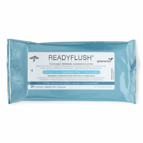 Medline - ReadyFlush - MSC263810 - Biodegradable Flushable Wipes 