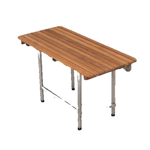 Teakworks4U - Ptbf2-340160W - Ptbf2340160W - Ada Compliant Shower Bench W Legs (Based On Bottom Bracket To Top Of Bench) Pl - Each