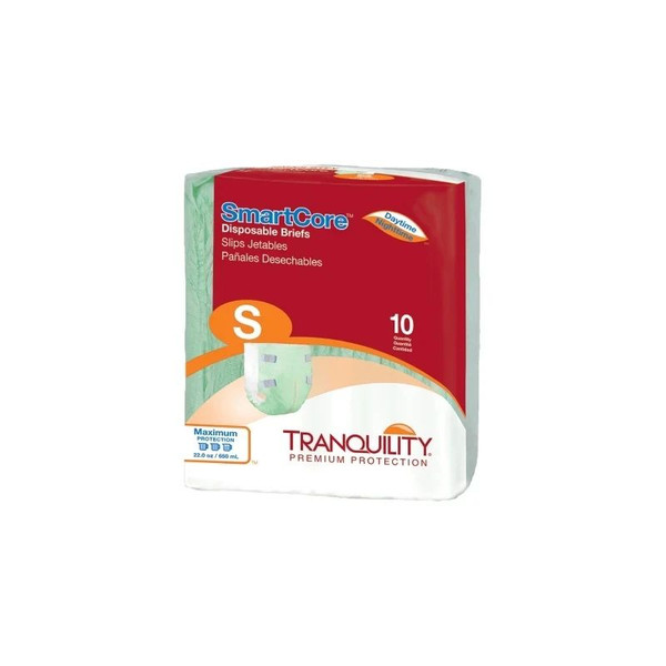 Pbe - Principle Business - Tranquility Smartcore - 2311 - Unisex Adult Incontinence Brief Small Disposable Heavy Absorbency - Package/10