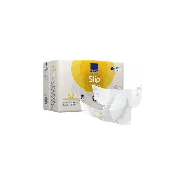 Abena - 1000021281 - Adult Incontinence Brief Slip Premium S2, Small, Absorbency Level 2, 24" - 33" - Case/84