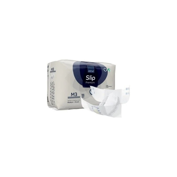 Abena - 1000021286 - Adult Incontinence Brief Slip Premium M3, Medium, Absorbency Level 3, 28" - 43" - Case/92