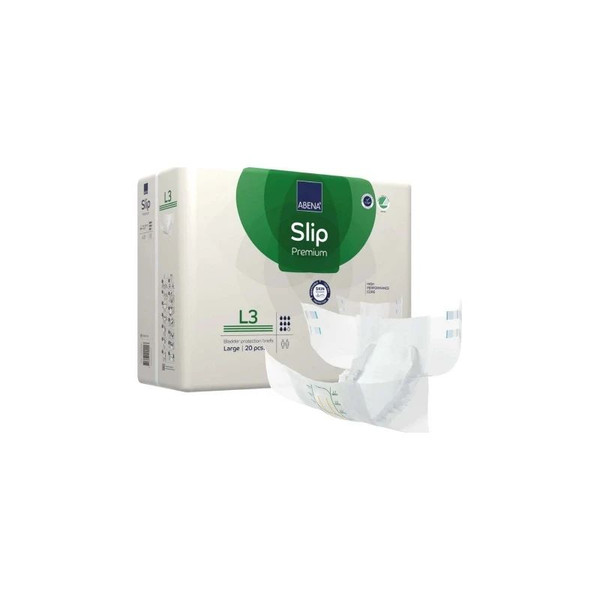 Abena - 1000021291 - Adult Incontinence Brief Slip Premium L3, Large, Absorbency Level 3, 39" - 59" - Package/20