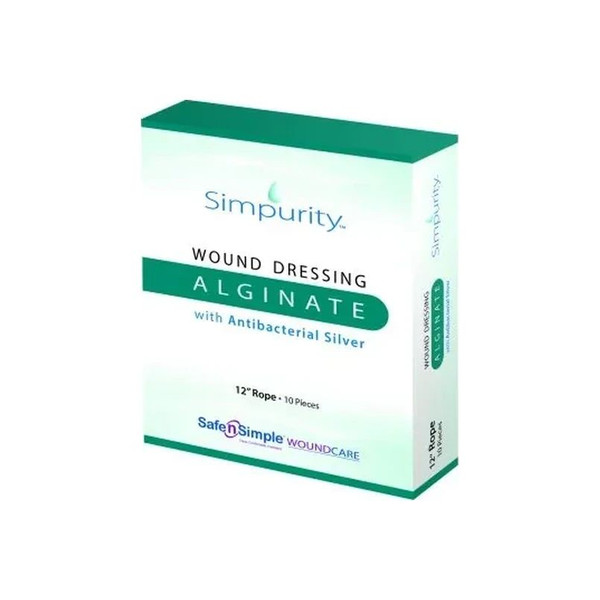 Safe N Simple - Simpurity - Sns51712 - Silver Alginate Rope, 12". - Box/10