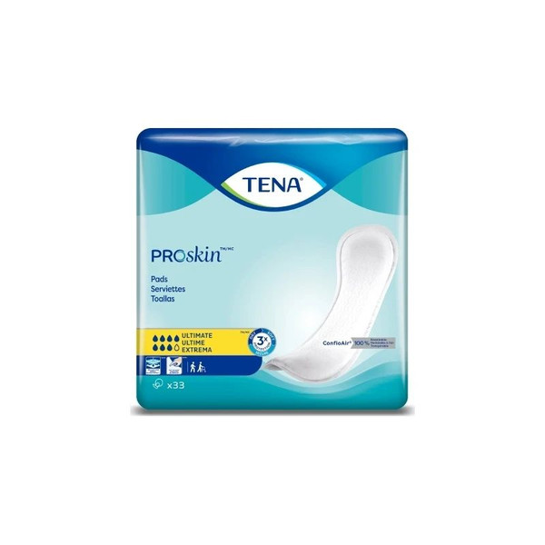 Essity Health & Medical Solutions - Tena Proskin - 47709 - Ultimate Bladder Control Pad 16 Inch Length Heavy Absorbency Dry - Fast Core One Size Fits Most - Bag/33