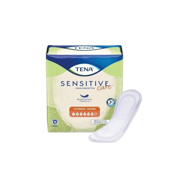 Essity Health Medical Solutions - Tena Intimates Ultimate - 54305 - Bladder Control Pad 16 Inch Length Heavy Absorbency Dry Fast Core One Size Fits Most 