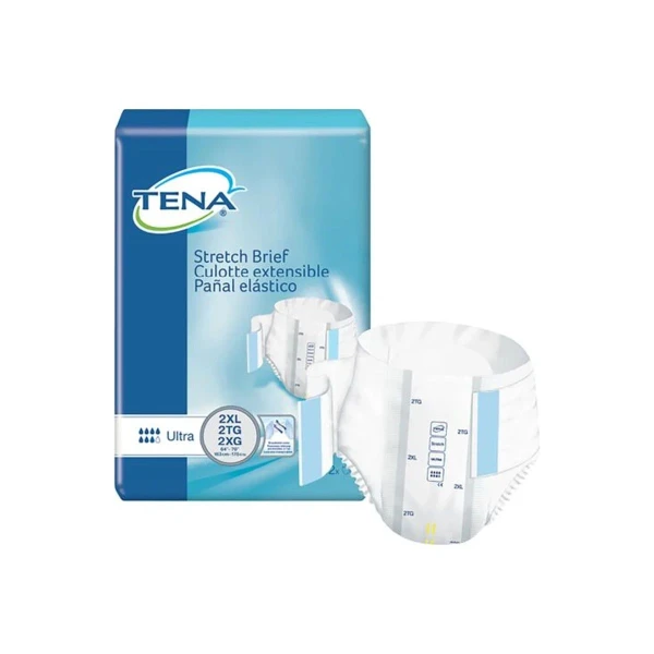 Essity - Tena - 61390 - Bariatric Stretch Brief 2X - Large 64" - 70" - Package/32