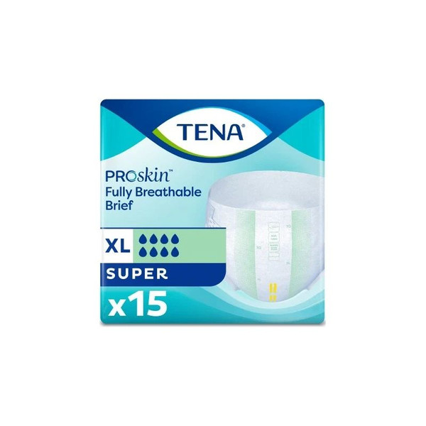 Essity Health & Medical Solutions - Tena Proskin - 68011 - Super Unisex Adult Incontinence Brief X - Large Disposable Heavy Absorbency - Case/60