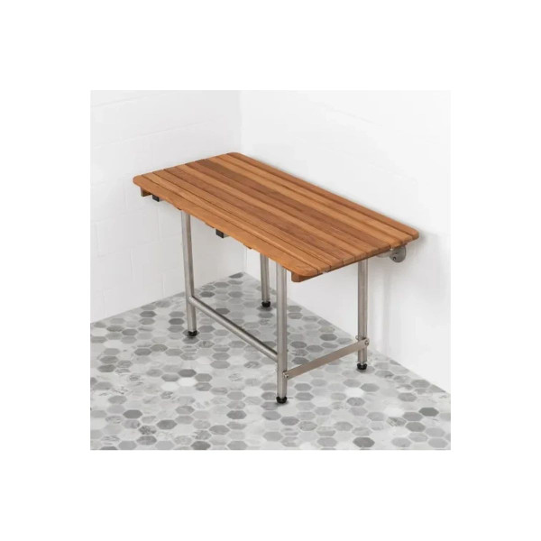 Teakworks4U - Tbf2-320160W - Tbf2320160W - Ada Compliant Shower Bench W Legs (Based On Bottom Bracket To Top Of Bench) Bu - Each