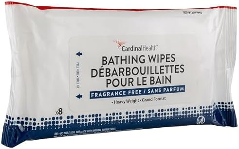 Cardinal Health - Bthwphu - Wipe, Bathing Hvy Wt Unscntd 20X20Cm - Case/192