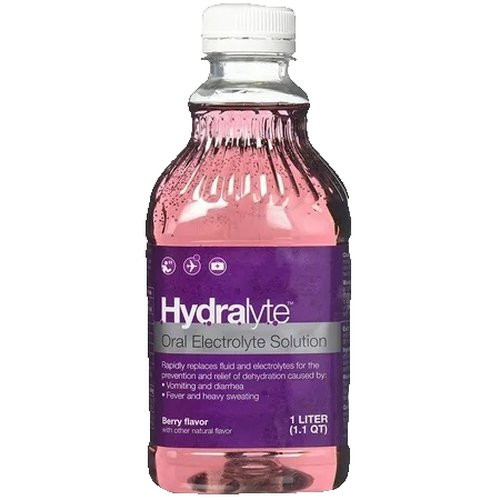 Emerson Healthcare - Hydralyte - Hlbtbe101U - Oral Electrolyte Solution Berry Flavor 33.8 Oz. - Case/6